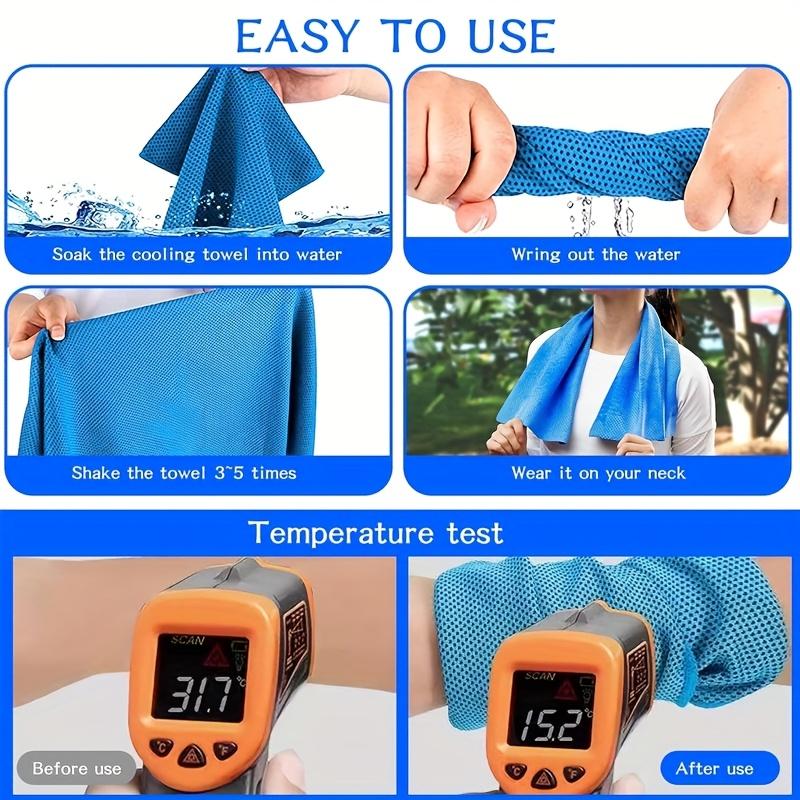 Cooling Hooded Towel, 5pcs/set Evaporative Cooling Technology Hooded Cooling Towel, Very Suitable for Sports, Fitness, Gym