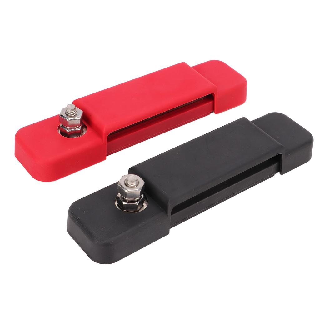 12 Terminal Power Distribution Block Bus Bar with Protective Cover 48V DC 180A for Cars RVs Ships Ya