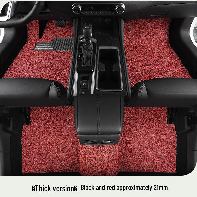 BYD Yuan UP Car Mats: Silk Loop Driver's Seat & Rear Floor Mats, Upper Carpet, Thickened Single Piece