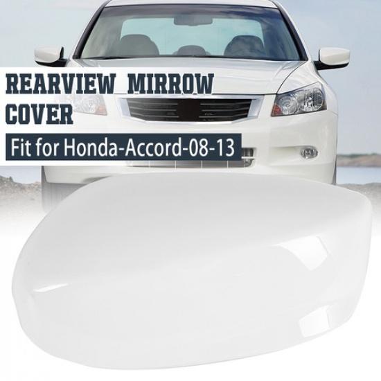 Left Driver Side Mirror Cover Cap Accessories For Honda Accord 2008-2012 White