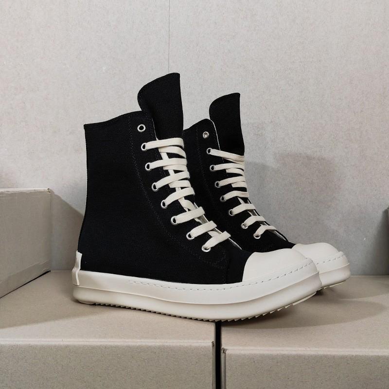 Casual Women and Mens Canvas Short Ankle Boots Autumn Spring Designer Top Quality New Leisure Shoes Sapatos High Top