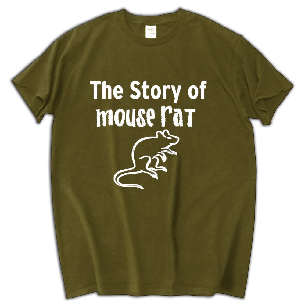 Parks And Recreation Maus Rat Lizenzierte Herren T-Shirts Baumwolle Oberteile Marke Sommer T-Shirts
