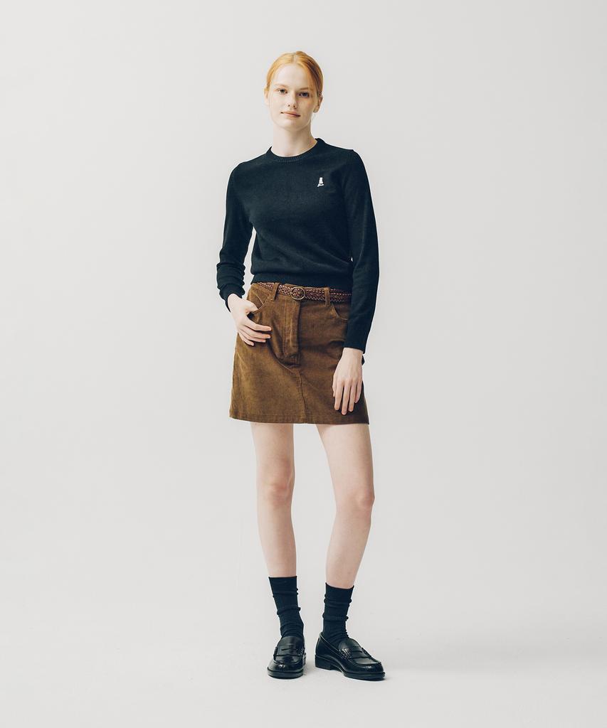 YALE Women'S Comfort Wool Round Knit_Navy