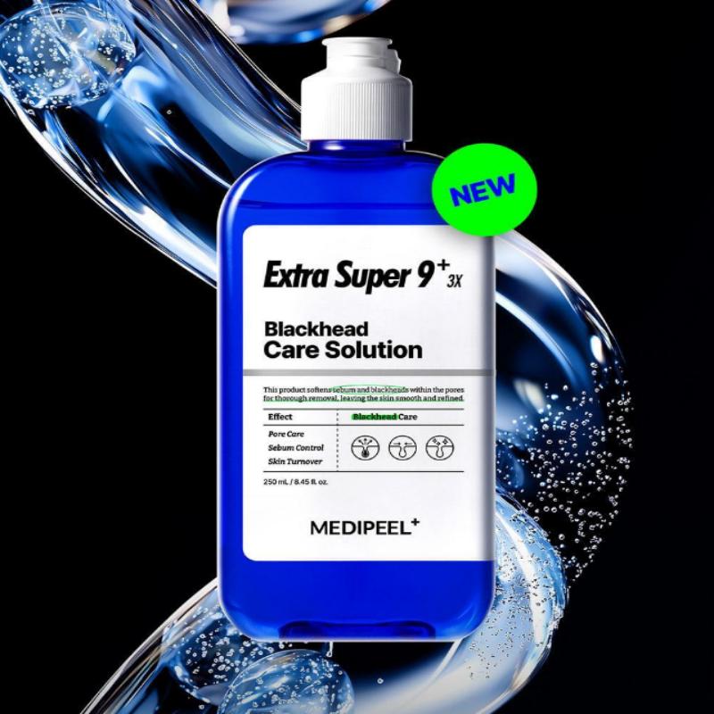 MEDI-PEEL Extra Super 9 Plus 3X 250ml Set (+Cotton Pads+Scraper)