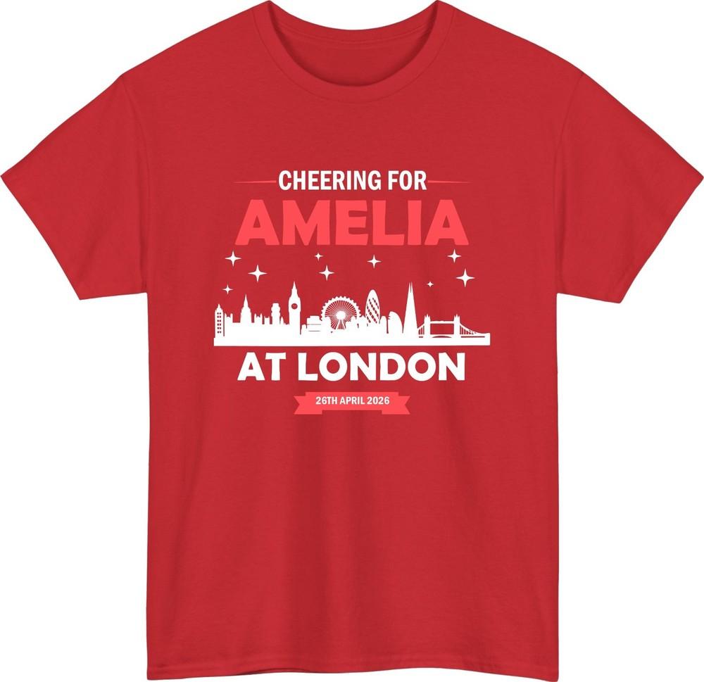 Personalised Cheering Marathon TShirt Custom Name Place Sports Weeking Tee S