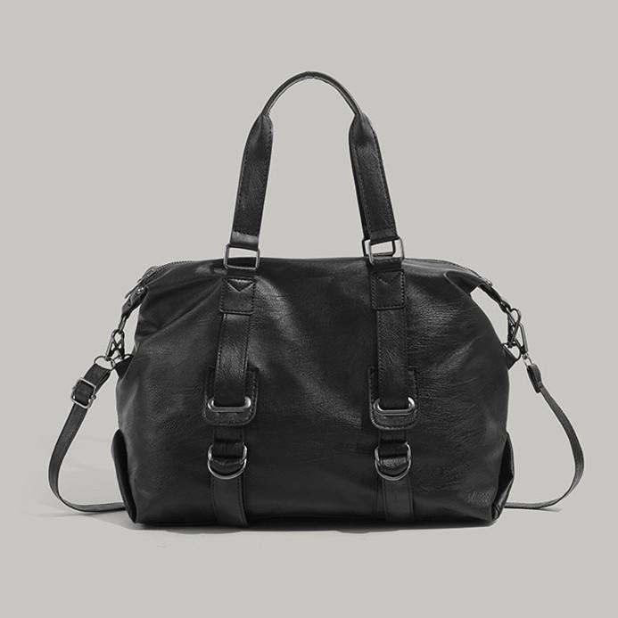 Large-capacity women s bag 2024 new vintage tote bag, fashionable and versatile shoulder crossbody bag, commuter handbag, trendy чёрный