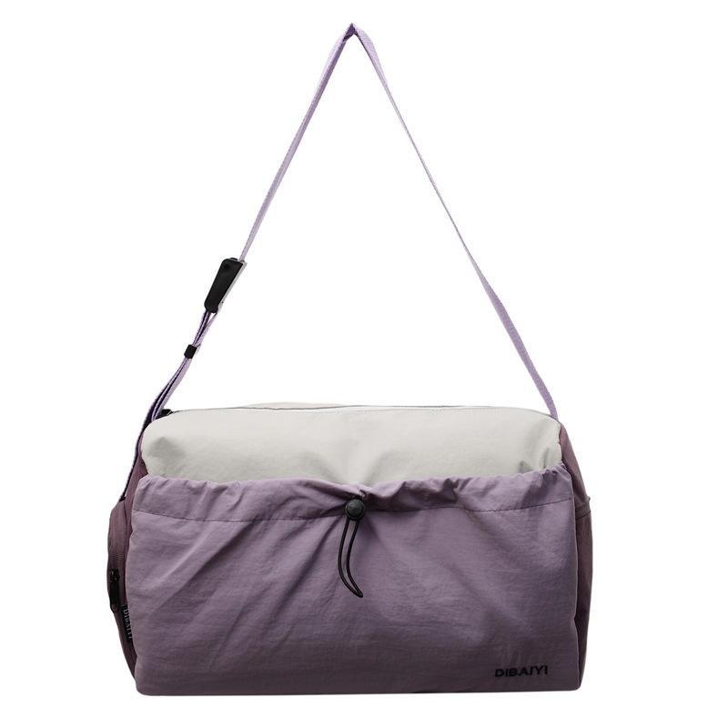 Korean Version of Casual Crossbody Travel Bag Portable Large Capacity Wet and Dry Fitness Bag Breathable Simple Yoga Sports Bag