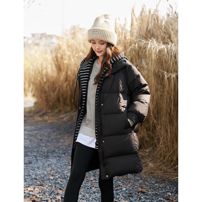 Demana Women's Extra Warm Hooded Mid-Length Down Jacket