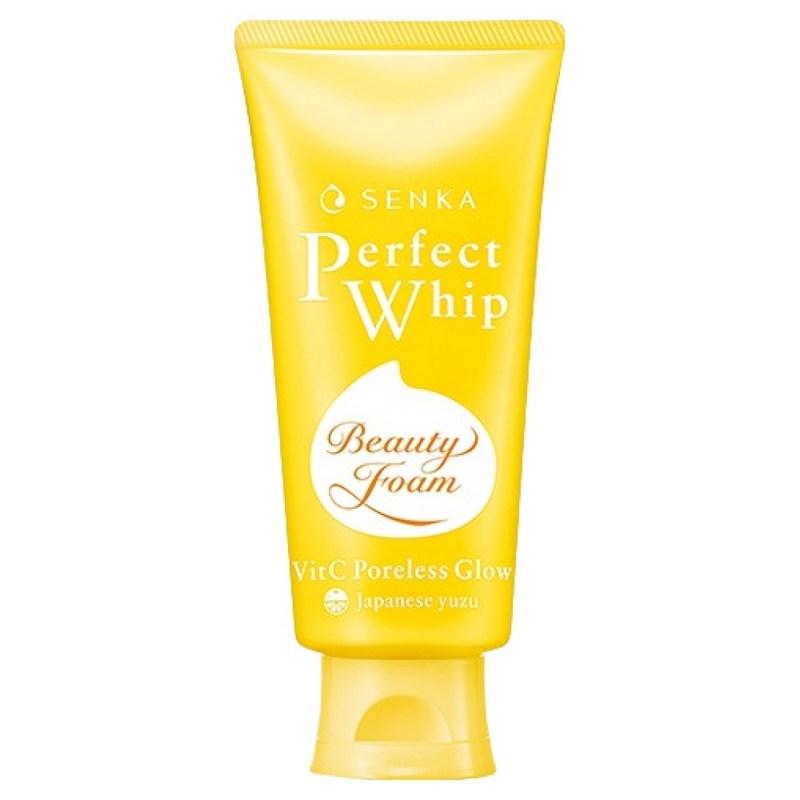 Senka Perfect Whip Vitamin C Poreless Glow Cleansing Foam, 100g, 1 pcs