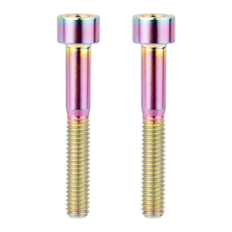 2Pcs Light Weight Metal Alloy Cycling Stem Cover Screws Bicycles Headset Bolt Socket Cap Head Bolts Screw Enduring
