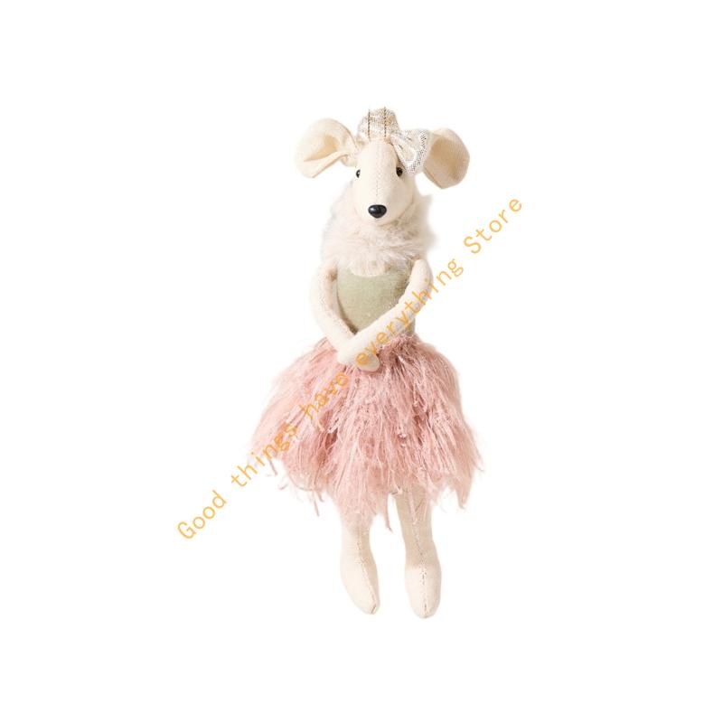 Christmas Tree Decorations Velvety Fabric Foam Bird Hanging Ornament For Mantels Window Display Holiday Tree Decoration 55KF