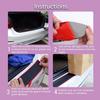 Rear Bumper Protector Guard Trunk Rubber Protection Strip Rubber Scratch-Resistant Trunk Door Entry Guards Car Accessory for SUV/Cars - Universal No