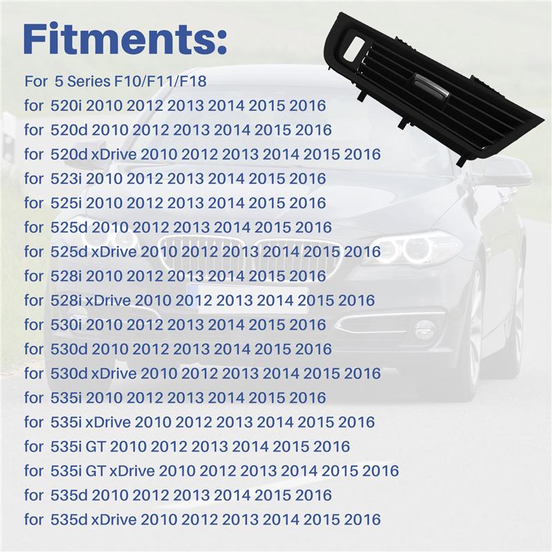 ABLZ-Car Front Right Console Grill Air Condition Outlet AC Air Conditioner Vent For BMW F10 F11 5 Series 64229166884