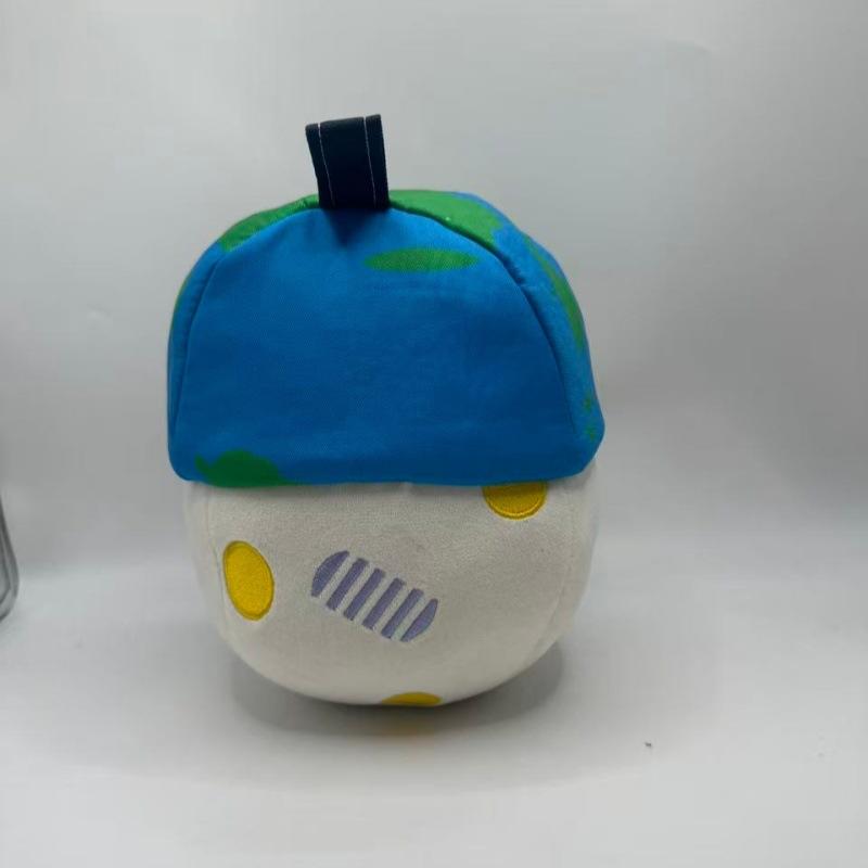 22CM Zero Gravity Indic Adorable Earth Themed Plush Toy with Starry Cap Soft Stuffed Animal for Kids Decor and Space Lover Gift