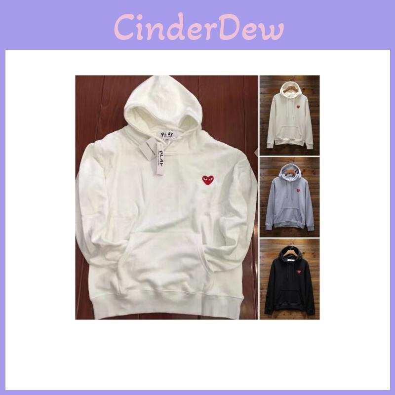 Womens Comme Mens Des Garcons Play Little Red Heart Cdg Hoodies Tops Pullover Uk