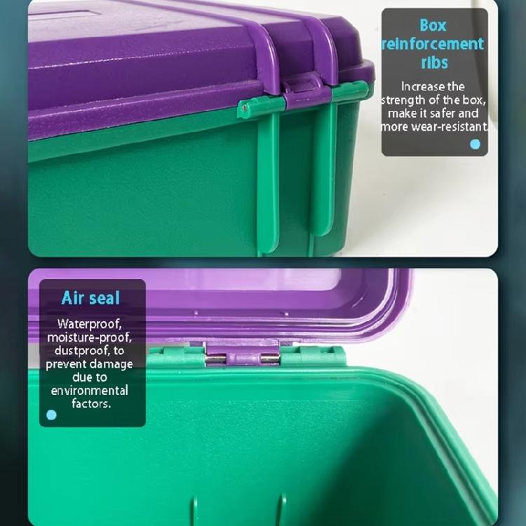 Crush Proof Waterproof Tool Organizer Colorful Portable Storage Box Hard Case For Mechanics And DIY Home Projects