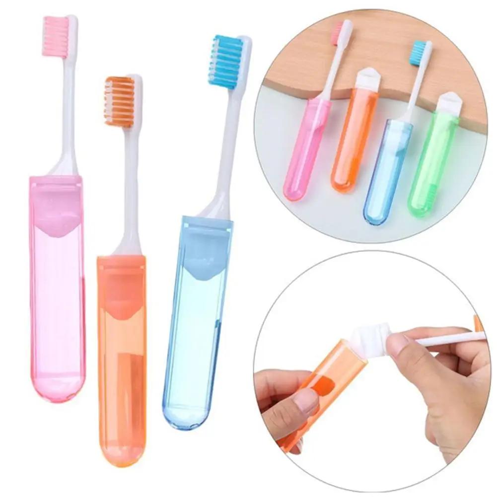 Travel Folding Teethbrush Oral Cleaning Tool Camping Teethbrush Oral Care Portable Soft Bristle Brush Toothbrush