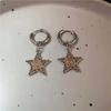 6pcs Set Punk Rock Sliver Color Spiral Vortex Stars Hearts Pendant Hoop Earrings for Women Men Friends Gothic Y2K Jewelry Sets