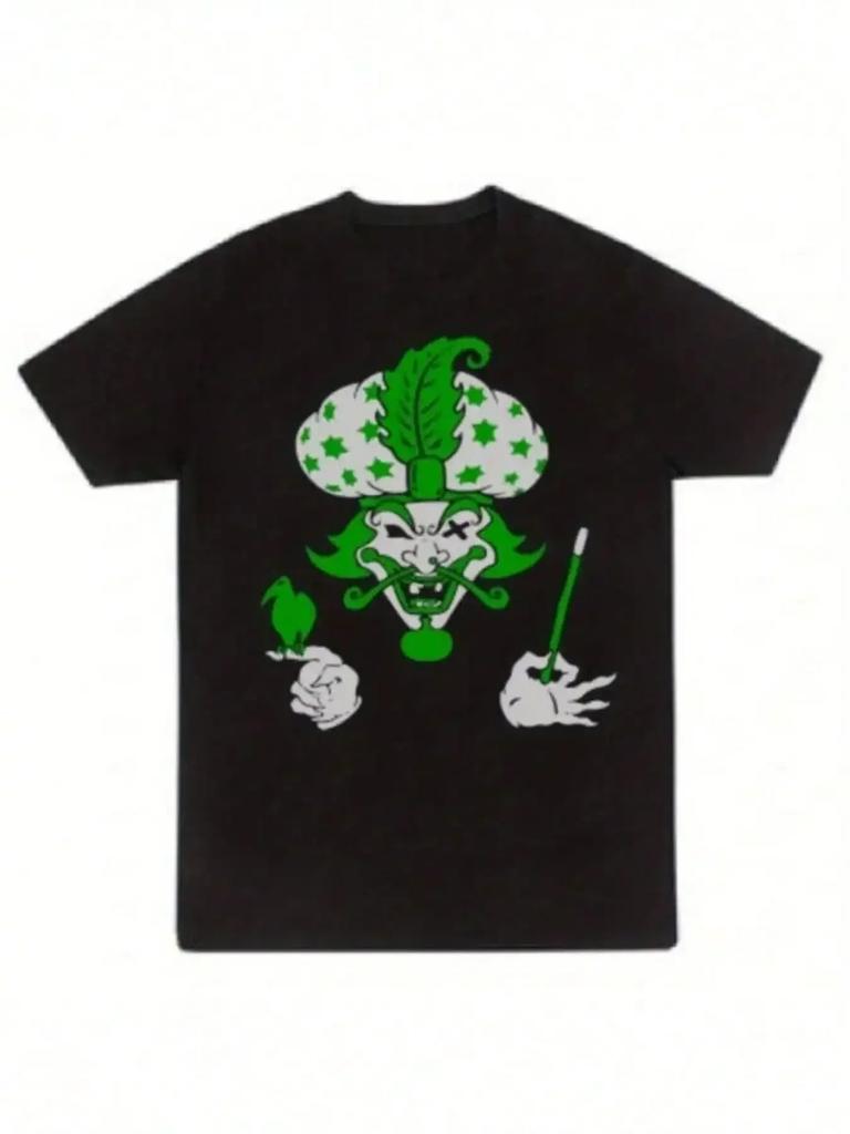 2025 Graphic Printing Summer Luxury Brand Pure Cotton Men's and Women's T-shirt Short Sleeve Street High Street Fashion Trend