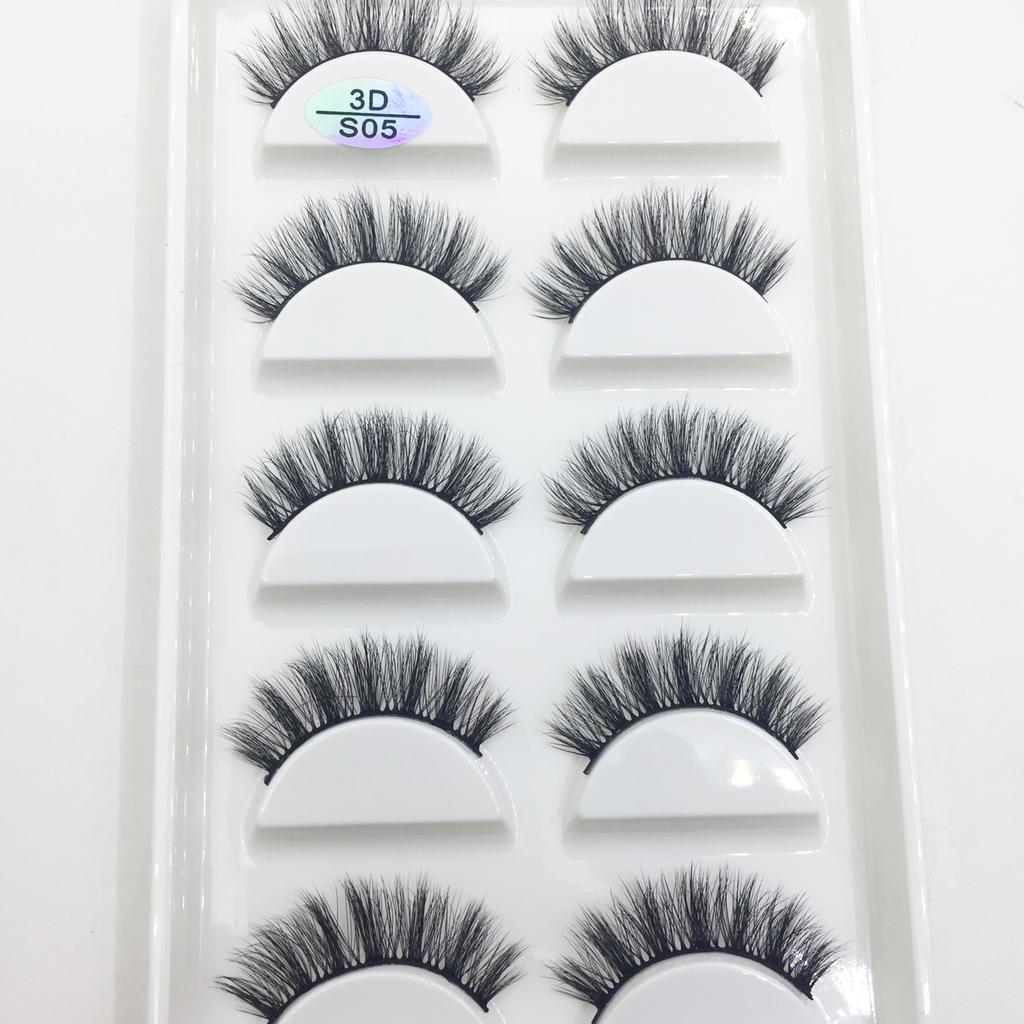 Natural 3D Mink False Eyelashes, Soft Wispy, Fluffy Eye Faux Lashes, Make Up Eyelash, Beauty Cat Cilios, 5 Pairs, 15 Styles