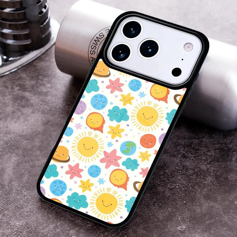 Solar System Planet Constellations Phone Case For iPhone 17,16e,15,14,13,12,11,Mini,Pro,MAX Soft Silicone Cover