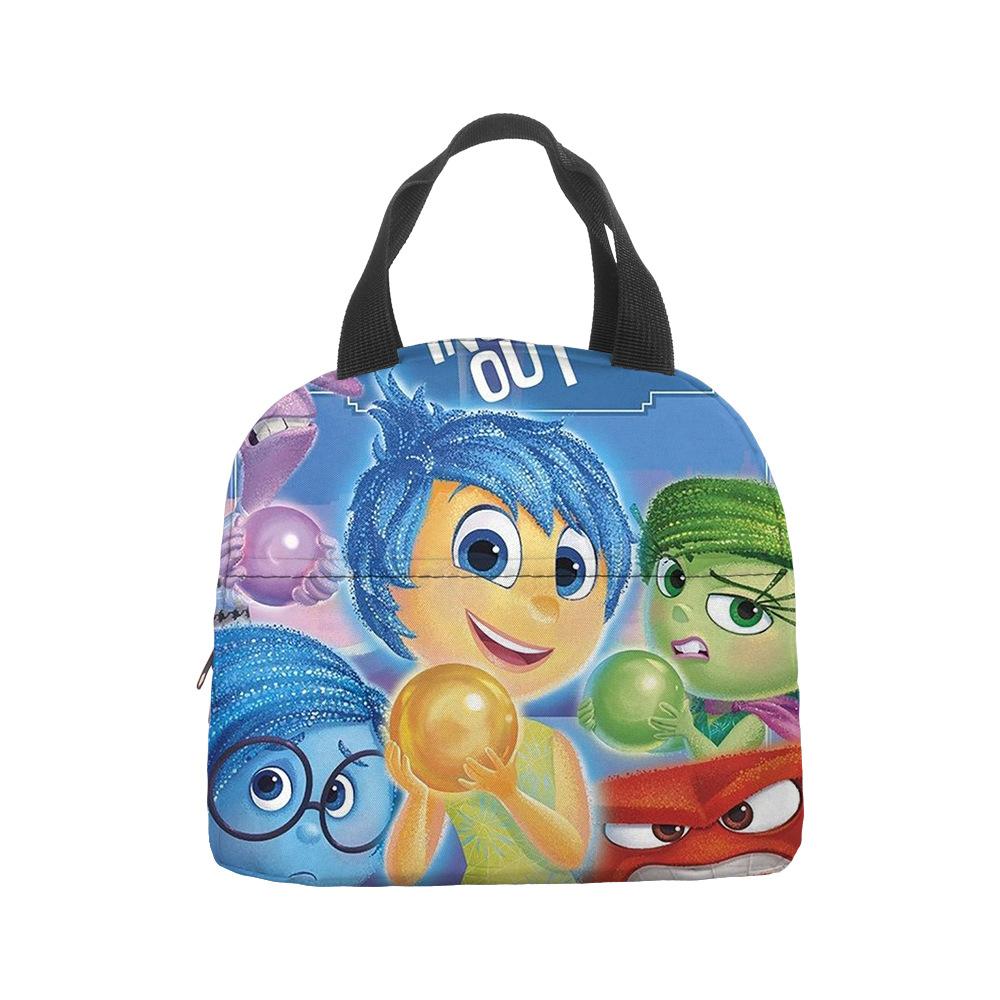 Mind Secret Service 2Inside Out 2 Plush Insulated Lunch Box Bag Portable Foil Ice Bag Picnic Bag