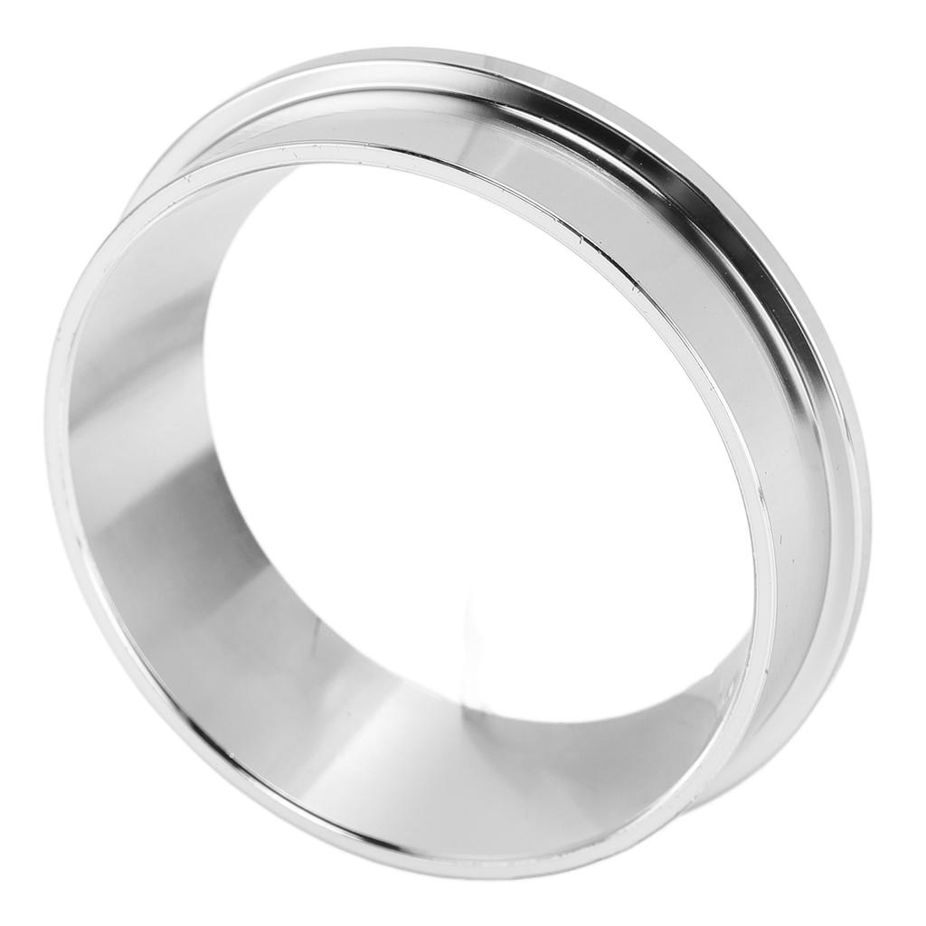 Stainless Steel Coffee Dosing Ring Dosing Funnel Replacement Aviod Mess Waste for Home Cafe Silver 57.5MM