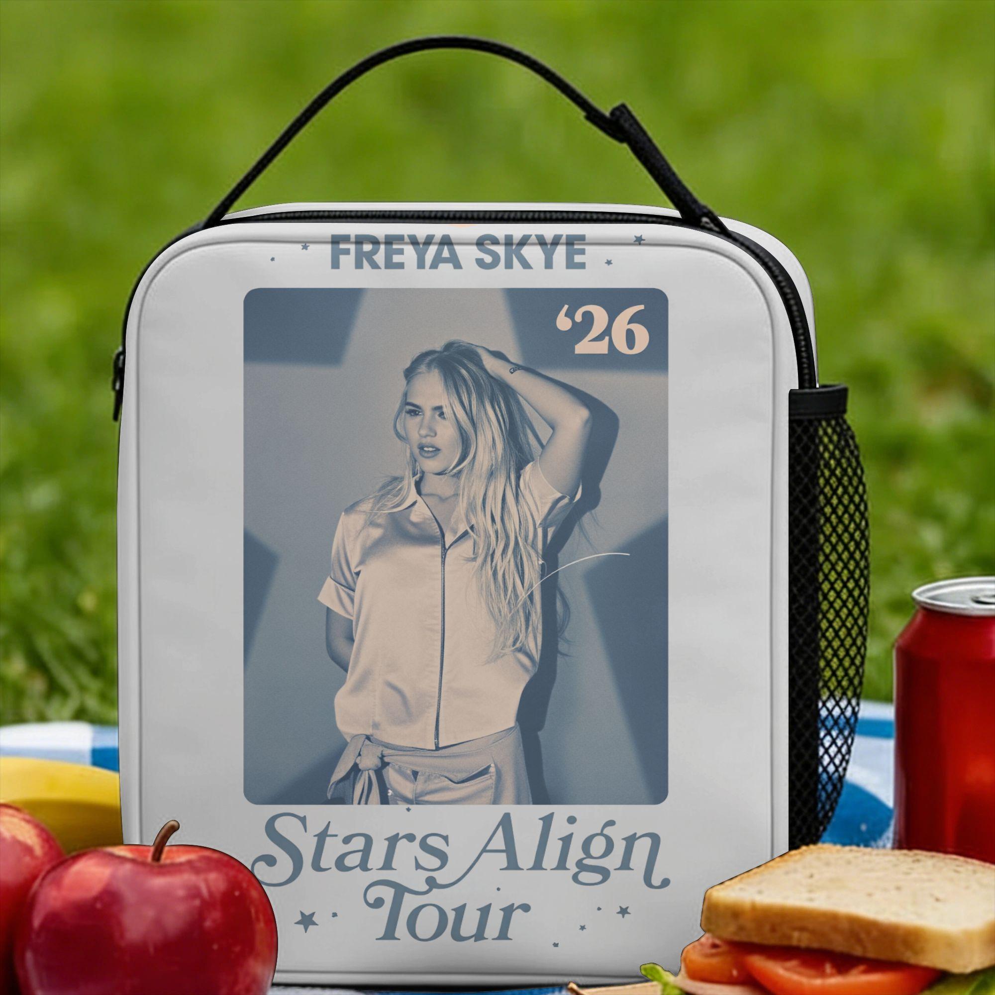 Freya Skye Stars Align Tour Lunch Bag Kawaii Lunch Box Outdoor Picnic Portable Insulated Thermal Lunch Bags For Adult One Size
