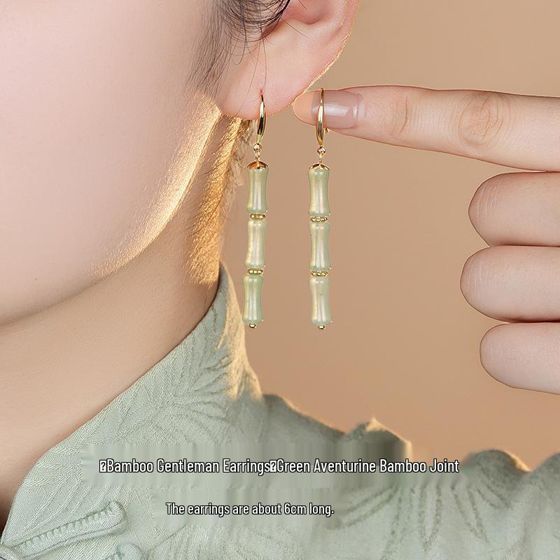 Women's Summer Style Fresh Pearl Earrings, High-End Hanfu Accessories, 925 Sterling Silver