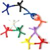 Novelty Mini Humanoid Fridge Magnets Man Colorful Magnetic Toys for Locker Office Home Door Fun Cute Gifts Kids Boys Girls
