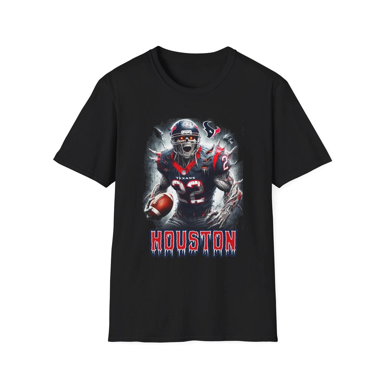 Houston Texans Horror Mash Up T-Shirt - Spooky NFL Fan Apparel L