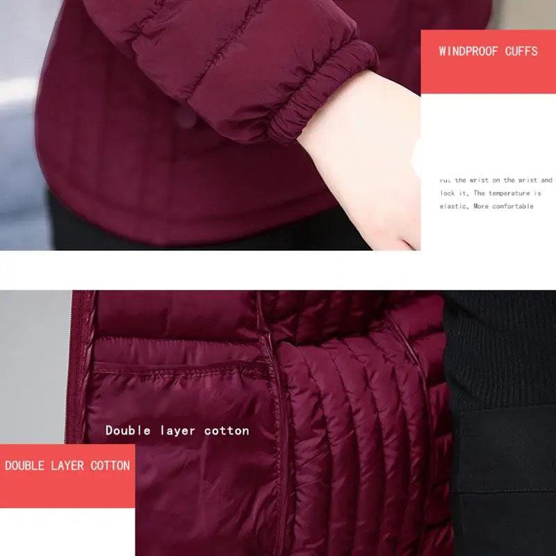 Women's Parkas Lady Winter Thickened Slim Warm Jackets Female Hooded Parkas Women Cotton Padded Jacket Ultralight Coat