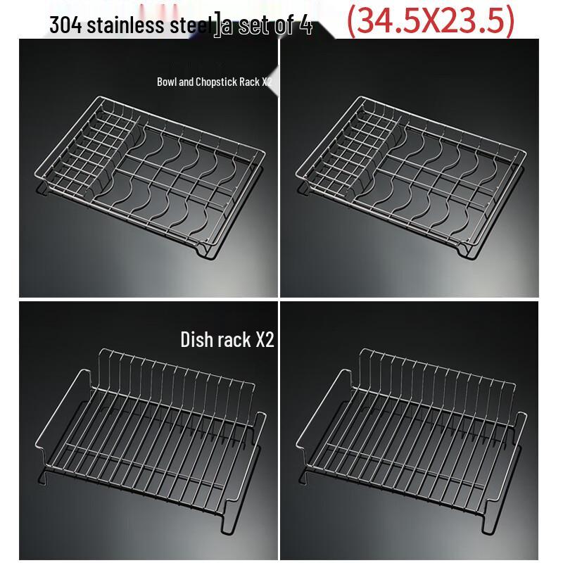 

Zhaoran Food-Grade 304 Stainless Steel Countertop Dish Rack