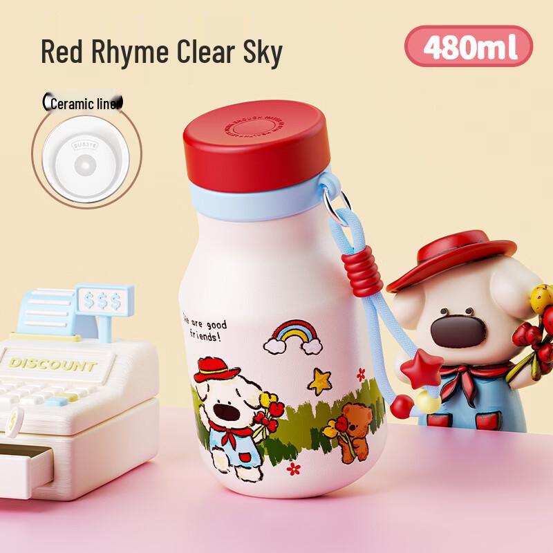 

OLOEY Cute Ceramic Lined Insulated Coffee Cup