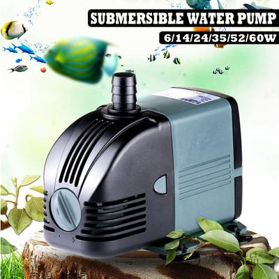 Pompy do wody akwariowej akwarium staw basen fontanny pompa wodoodporna zatapialna pompa wodna do stawu rybnego 6 W/14 W/24 W/35 W/52 W/60 W