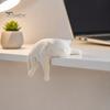 Lazy Cat Desktop Decoration 3D Printed Figurine, Sleeping Kitten Desk Decor, Cute Animal Statue for Minimalist Ornament Room Home Office, DIY