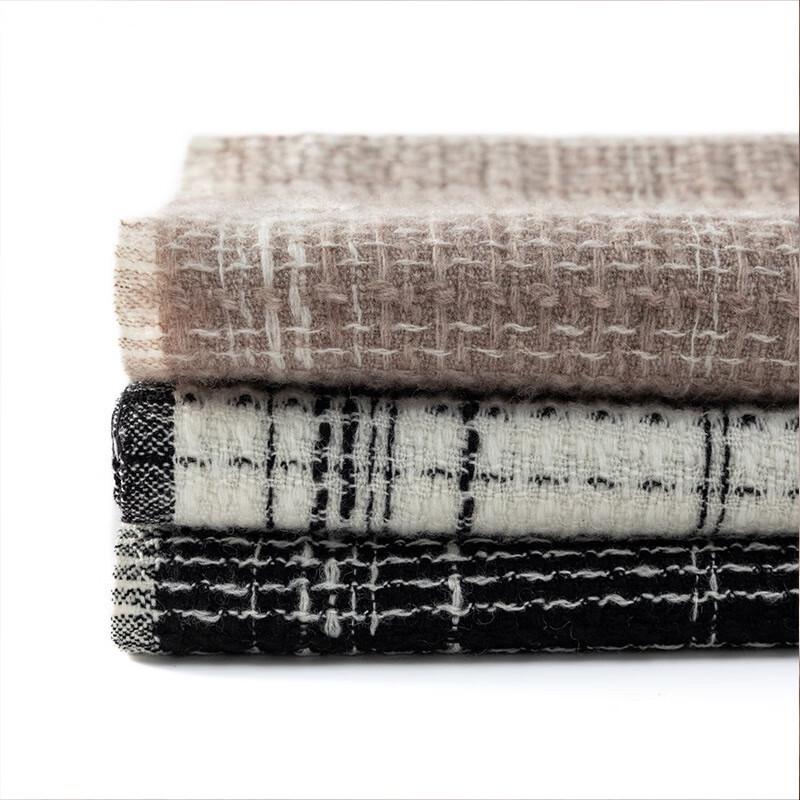 CEENIU YM24 Women's Winter Wool Plaid Scarf