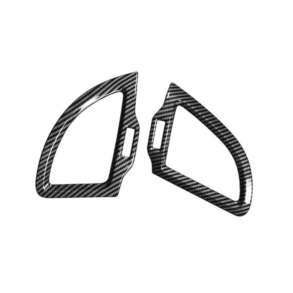 LHD/RHD For Kia Stinger 2018- Car Tuning Carbon Fiber Red Both Side Air Outlet Vent Cover Trim Car Accessories LHD For Carbon