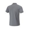 Li-Ning Fitness Series Solid Color Moisture-Wicking Quick-Dry Short-Sleeve Polo Shirt Men Tops Shadow-Gray APLU119-4