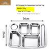 FATTBAO Stainless Steel Divided Meal Tray