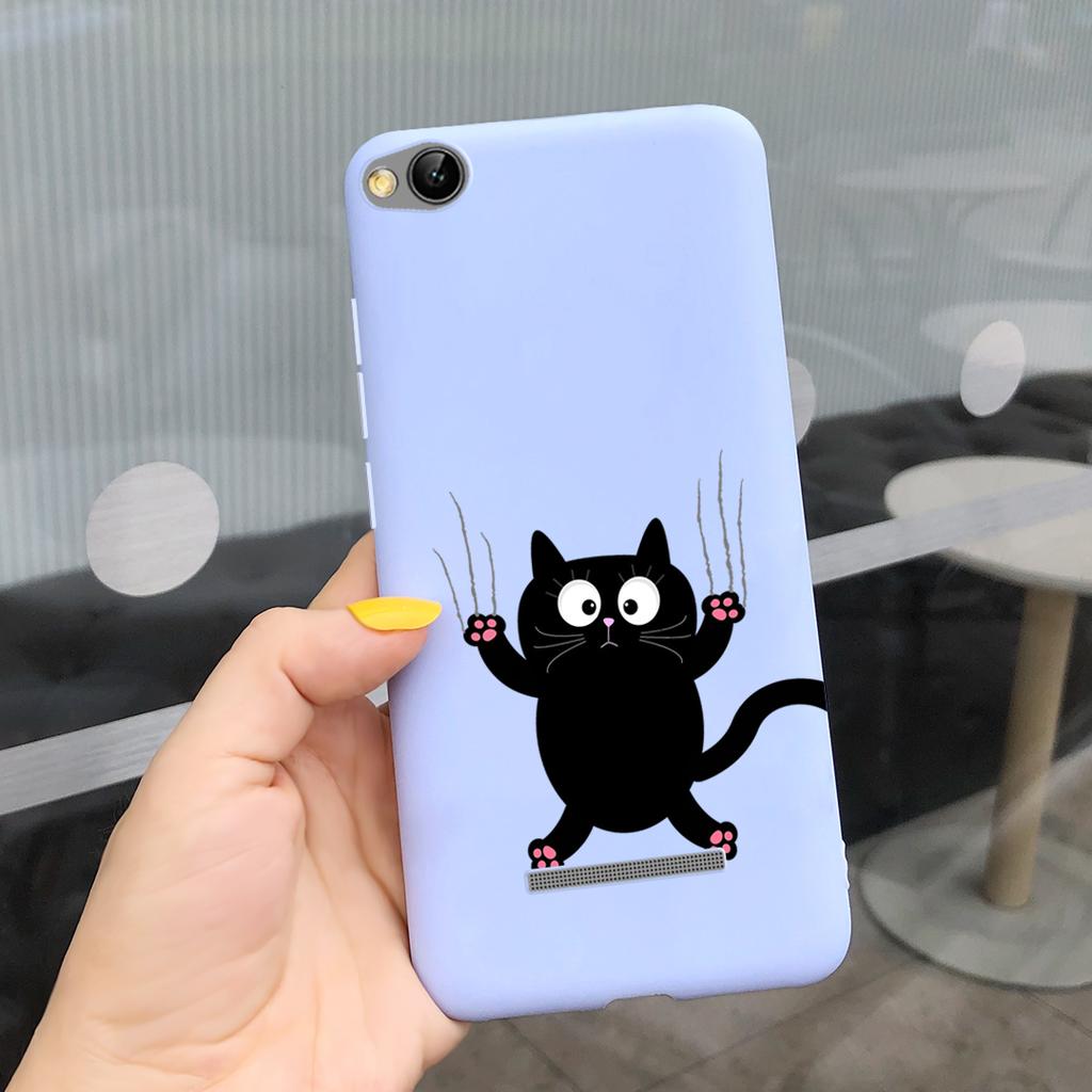 Phone Case For Xiaomi Redmi 4A 5A 6A 7A Case Lovely Cartoon Silicone Cover Candy Color Soft Funda For Redmi 4a 5 a 6a 7a Coque