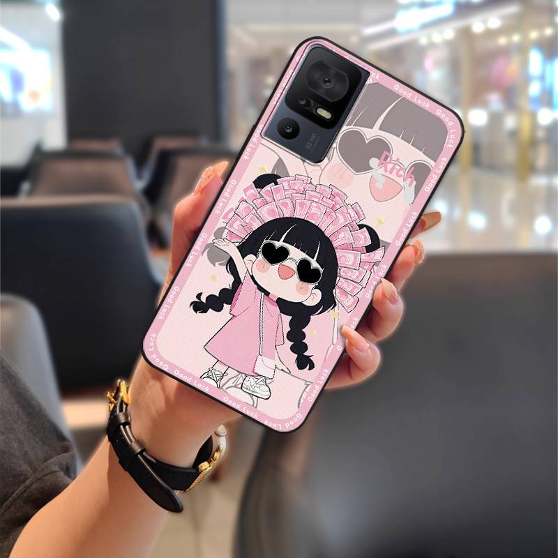 Silikon Graffiti Handyhülle für TCL 40SE/T610K Staubdicht Schmutzabweisend TPU Wasserdicht Vollständiger Schutz Stoßfest Cartoon