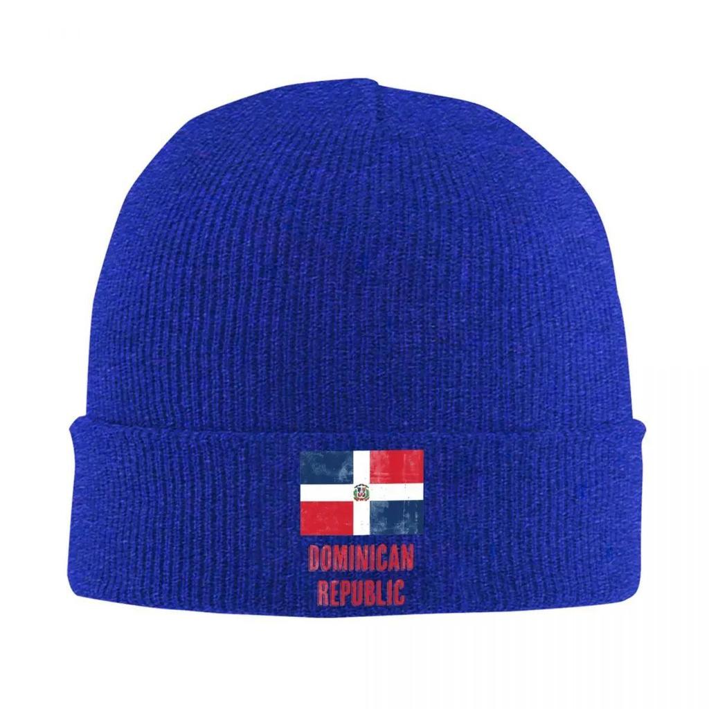 Flag Of Dominican Beanie Hats Republic Grunge Bonnet Hats Men Women Trendy Kpop Knitting Hat Winter Custom Elastic Caps