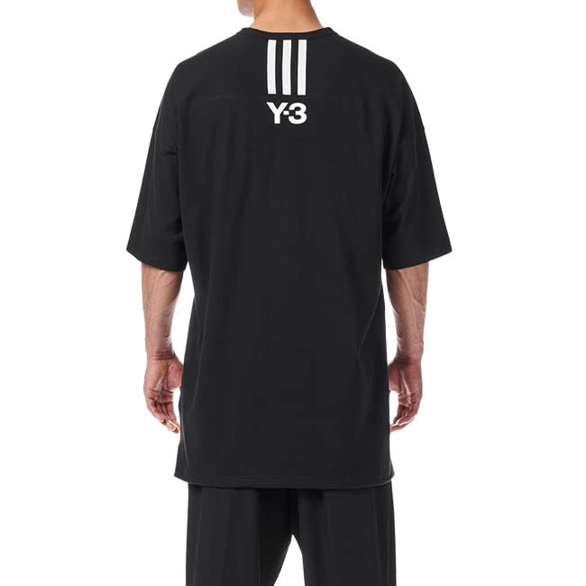 

Oversized 3 Stripes Back Logo HG6089 Short Sleeve [Wisely] T-Shirt T-Shirt Men s [S-Black (HG6089)]