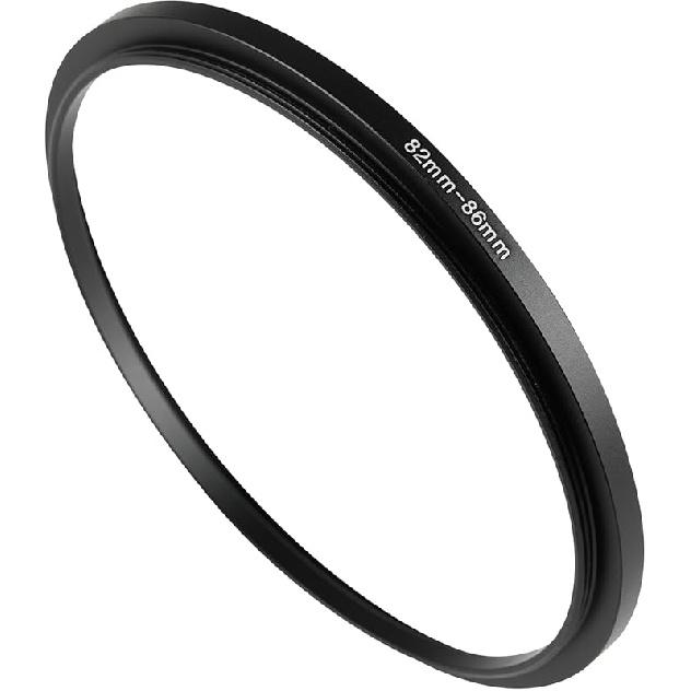 72-77mm Metal Step-Up/Down Ring Adapter Compatible with Mirrorless Cameras DSLR Lens, UV CPL ND Filter Thread Converter, Black