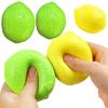 Handgemachter Knuspriger Zitrone Stressball Quetschspielzeug, Farbwechselnder Mango Squishy Fidget Ball, ASMR Sensorisches Stressabbau Spielzeug