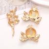 Creative Zinc Alloy Rhinestone Flower Mobile Phone Case Sticker