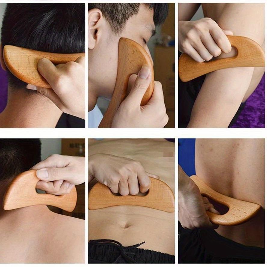 Wooden Gua Sha Scraping Board Slimming Massage Tool with Body Therapy Gua Sha Scraper for Massage Treatment