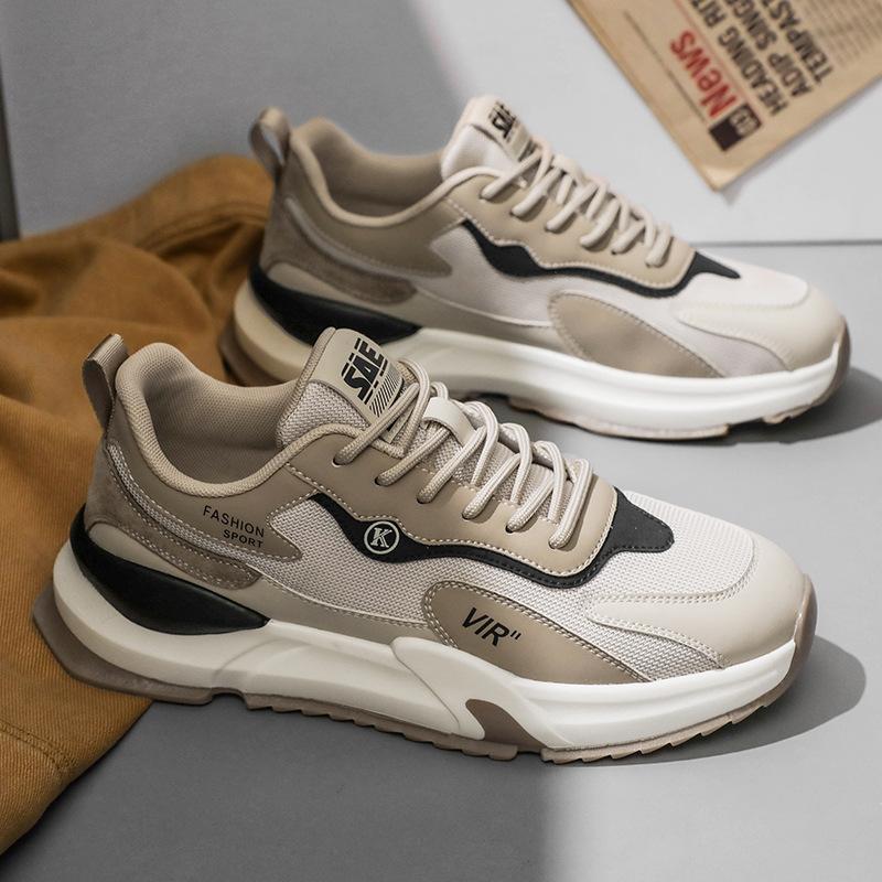 

Мужская обувь, зимняя, новая, дышащая, папина обувь, европейская модная марка, толстая подошва, увеличивающая рост, спортивная обувь, легкая и универсальная мужская обувь 44