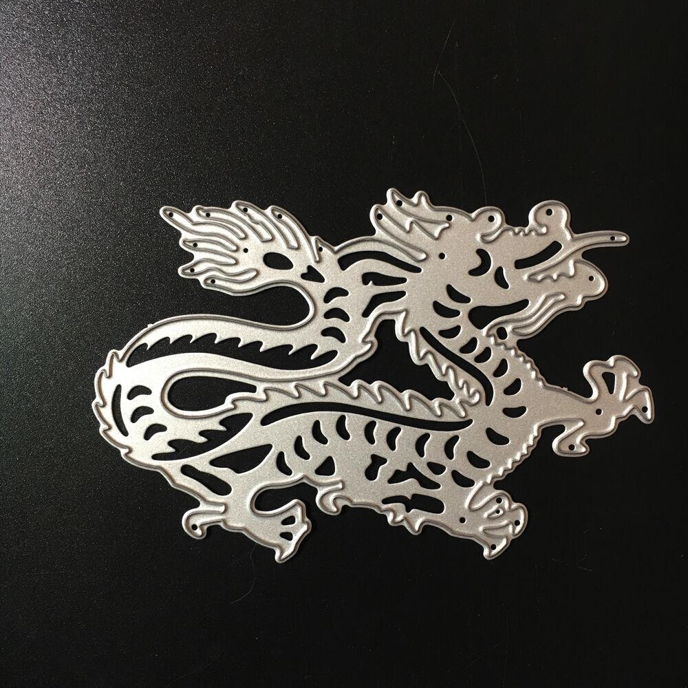 Animal Dragon Cutting Dies Metal Stencil DIY Scrapbooking Album Paper ...